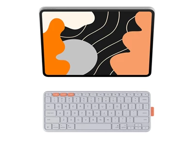 Logitech Flip Folio (Pro & Air 11") English Type Keyboard Cover - BT (Pale Grey) #920-013850