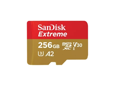 Sandisk Extreme 256Gb MicroSDXC UHS-I Memory Card #SDSQXAV-256G