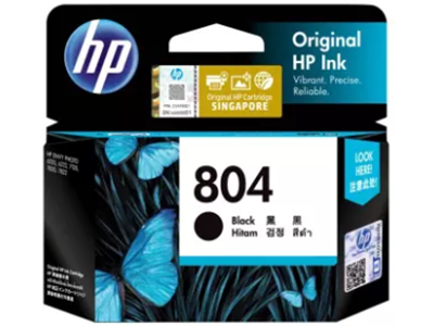 HP 804 黑色原廠墨盒 #T6N10AA