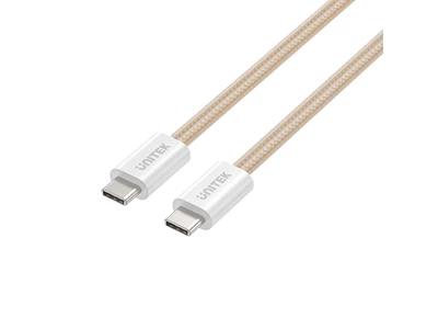 Unitek PD (100W) 1米 Usb-C to Usb-C 磁吸充電線 (淺啡色) #C14141ACL01-1M