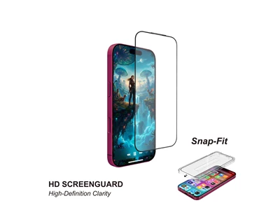CAPDASE 2.5D 玻璃螢幕保護貼（適用於 iPhone 18 Pro / 17 Pro / 17 / 16 Pro）#SPIH17PRO-AC-01