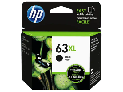 HP 63XL 黑色原廠墨盒 (高用量) #F6U64AA