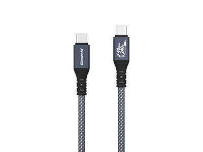 Elementz N15-Pro 0.3米 Usb-C to Usb-C Usb4 充電線 (藍色) #N15-Pro-030NV