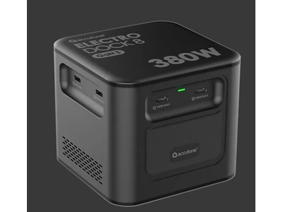 Accutone Electro Dock 8 GaN III Usb Charger (380W, 8port, PD, 2xUsb-A, 6xUsb-C, Black) #ELECTRO-DOCK 8