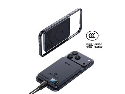 XPower MagFlight10_M17 半固態TFT彩屏顯示 QI2.2 25W 10000mAh 磁吸行動電源 (藍色) #M17-BL (QR,CCC)