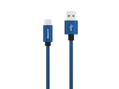 Elementz ESC 0.18米 USB-A to USB-C 充電傳輸線 (藍色) #ESC-018BU