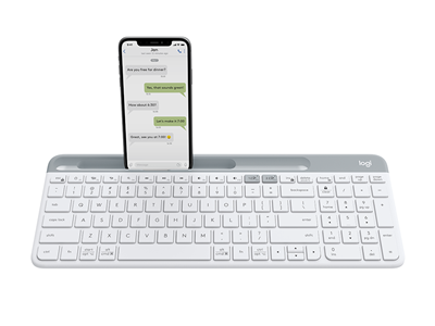 Logitech K580 Slim Multi-Device Wireless Keyboard (White)