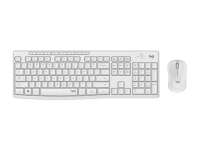 Logitech MK295 Slient English Wireless Keyboard and Mouse Combo (White)
