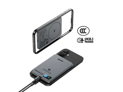 XPower MagFlight10_M17 半固態TFT彩屏顯示 QI2.2 25W 10000mAh 磁吸行動電源 (灰色) #M17-GY (QR,CCC)