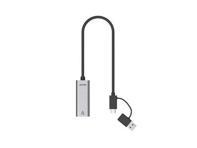 Unitek USB-C 千兆位乙太網轉接器 w/Usb-A 轉頭 #Y-3465AgY01