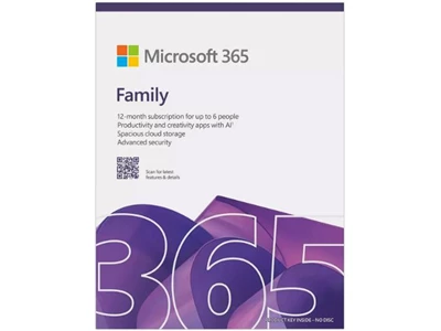 Microsoft 365 英文家用版  (12 個月)盒裝版  #EP2-32336