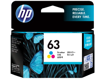 HP 63 彩色原廠墨盒 #F6U61AA