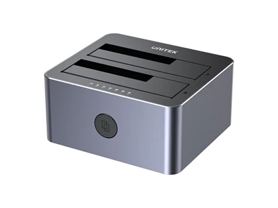 Unitek 2.5吋/3.5吋 HDD/SSD 雙盤位硬盤座 Usb3.0 (具離線複製功能) #Y-3026GY01-UK