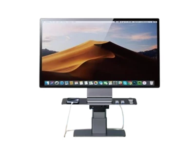 Elementz FlexStandPRO LED Monitor Riser Stand w/UsbHub & Height Adj. #Fs-Pro