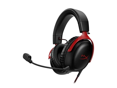 HyperX Cloud III DTSX Wired Headset 頭戴式 有線電競耳機 (黑色紅框) #727A9AA