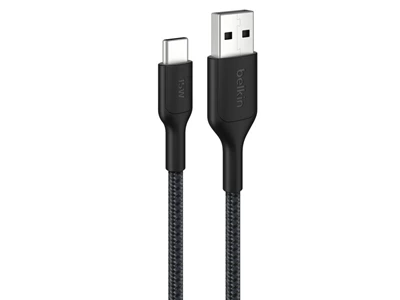 Belkin BoostCharge Pro 3ft/1metre Usb-A to Usb-C Cable 15W (Black) #CAb022fq1MbK