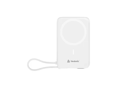 Hedonic 10000mAh 15W 無線磁吸行動電源配支架 (白色) #81062 (CCC Cert.)