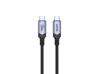 Unitek 2米 USB-C PD3.1 240W 充電傳輸線 #C14110gY-2M