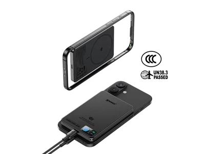 XPower MagFlight10 半固態TFT彩屏顯示 QI2.2 25W/30W 10000mAh 磁吸行動電源 (黑色) #M17BK (QR,CCC)