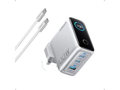 Anker GaN 100W USB-C 充電器 (銀色) #B121BK41