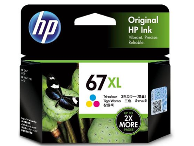HP 67XL High Yield Tri-color Original Ink Cartridge #3YM58AA