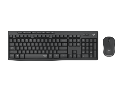 Logitech MK295 中文靜音無線鍵盤滑鼠組合 (黑色)