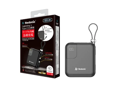 Hedonic PD3.0 10000mAh Lightning+Usb-C 行動電源 (黑色) #81059 (QR,CCC)
